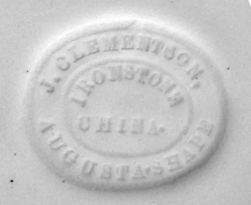 Augusta Shape | Joseph Clementson | Cake or Cookie Plate without Pedestal Foot | Mark | 001