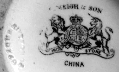 Framed Leaf | Charles Meigh & Son | Creamer or Cream Pitcher | Mark | 002