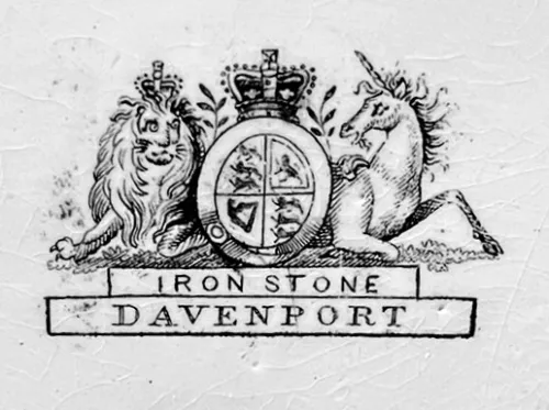 Gothic | Davenport (& Co.) | Sauce or Soup Tureen Base and Lid | Mark | 002