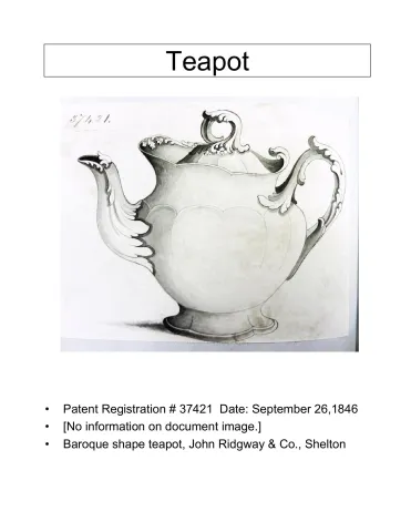 Teapot Base and Lid