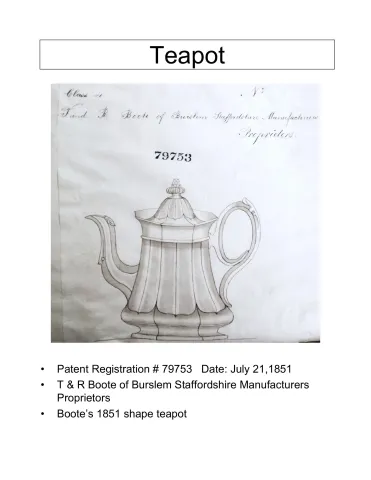 Teapot or Coffee Pot Base and Lid