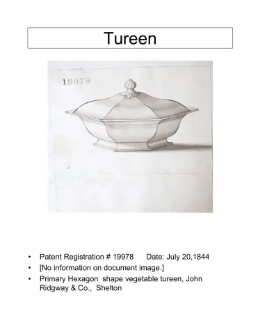 Vegetable Tureen Base and Lid