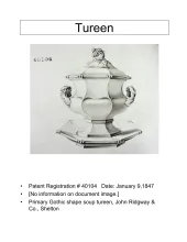 Sauce or Soup Tureen Base, Lid, and Underplate