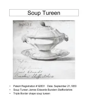 Sauce or Soup Tureen Base, Lid, and Underplate