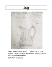 Pitcher - Table - Various Sizes