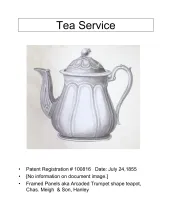 Teapot or Coffee Pot Base and Lid