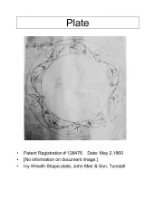 Plate - Various Sizes 4" to 10"