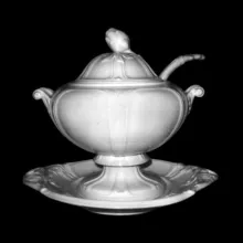 Atlantic Shape | T. & R. Boote (& Co.) | Sauce or Soup Tureen Base, Lid, Underplate, and Ladle | Item | 001