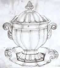 Boote 1851_T. & R. Boote (& Co.)_Sauce or Soup Tureen Base, Lid, and Underplate_KewDrw_001