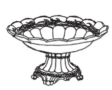 Ceres Shape | Elsmore & Forster | Compote on Tall Pedestal | ItemDrw | 001