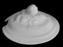 Draped Leaf with Berries_James Edwards & Son_Sauce or Soup Tureen Lid_Item_001