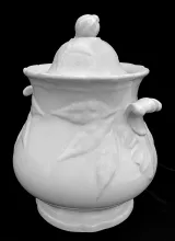 Flora (Bordered Gooseberry)_Wedgwood & Co._Sugar Bowl with Lid_Item_002