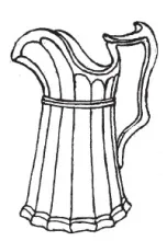 Fluted Panels | J. Wedgwood | Table Pitcher | ItemDrw | 001