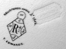 Fluted Panels | Thomas Edwards | Butter Dish with Lid | Mark | 002