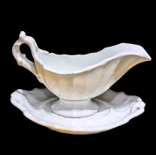 Fluted Panels | Unspecified | Gravy Boat with Underplate | Item | 003