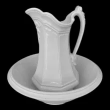 Girard Shape | Ridgway, Bates, & Co. | Ewer and Wash Basin | Item | 001