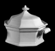 Gothic with Cameo | James Edwards | Stew or Chowder Tureen Base and Lid | Item | 003