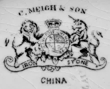 Gothic | Charles Meigh & Son | Compote on Tall Pedestal | Mark | 002