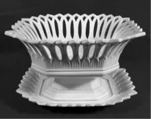 Gothic | Charles Meigh & Son | Reticulated Basket with Underplate | Item | 001