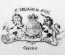 Gothic | Charles Meigh & Son | Sauce or Soup Tureen Underplate | Mark | 004