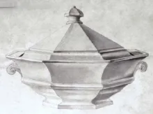 Gothic_John Ridgway & Co._Vegetable Tureen Base and Lid_KewDrw_011