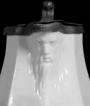 Gothic | T. J. & J. Mayer | Syrup Pitcher with Metal Lid | Embossing | 009