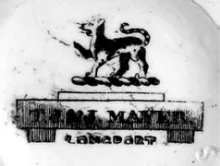 Gothic | T. J. & J. Mayer | Syrup Pitcher with Metal Lid | Mark | 010