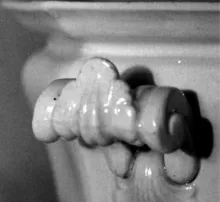 Gothic | T. J. & J. Mayer | Vegetable Tureen Base and Lid | Handle | 002