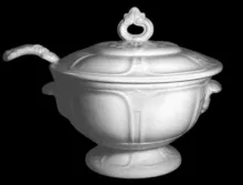 Huron Shape | William Adams & Sons | Hot Toddy Bowl with Handles and Lid | Item | 002