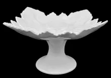 Leaf with Grape Cluster_Unspecified_Compote on Tall Pedestal_Item_001