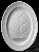 Lily Shape (Bordered Hyacinth)_Unspecified_Well and Tree Platter_Item_001