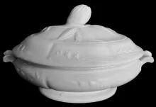 Lily Shape (Bordered Hyacinth)_W. Baker & Co._Vegetable Tureen Base and Lid_Item_001