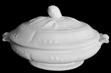 Lily Shape (Bordered Hyacinth)_W. Baker & Co._Vegetable Tureen Base and Lid_Item_003
