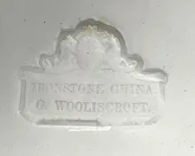 Lily of the Valley | G. Wooliscroft | Syrup Pitcher with Metal Lid | Mark | 004