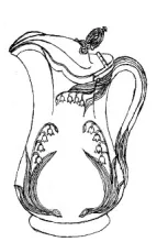 Lily of the Valley | James Edwards & Son | Syrup Pitcher with Metal Lid | ItemDrw | 001