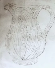 Lily of the Valley_W. T. Copeland (& Sons LTD)_High Relief Pitcher_KewDrw_001