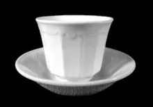 Niagara Shape (Scalloped Decagon) | Davenport (& Co.) | Handleless Cup and Saucer | Item | 001