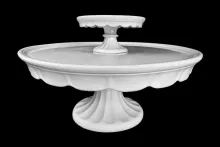 Plain | Unspecified | Scalloped Edge Cake Stand | Collection | 001