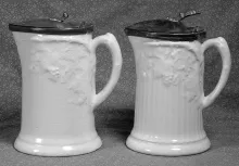 Ribbed Grape_Bridgwood & Clarke_Syrup Pitcher with Metal Lid_Item_001