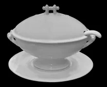 Savoy | T. & R. Boote (& Co.) | Sauce or Soup Tureen Base, Lid, Ladle and Underplate | Item | 001