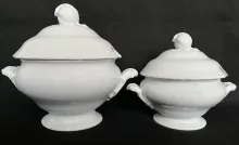Split Pod |  James Edwards | Sauce or Soup Tureen Base and Lid | Collection | 008