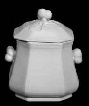 Square Flower | James Edwards & Son | Sugar Bowl with Lid | Item | 001