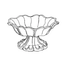 Sydenham Shape | T. & R. Boote (& Co.) | Compote on Tall Pedestal | ItemDrw | 001