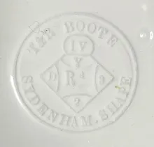 Sydenham Shape_T. & R. Boote (& Co.)_Sauce or Soup Tureen Base, Lid, and Underplate_Mark_010