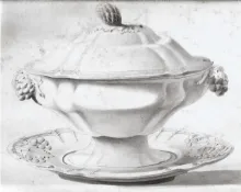 Triple Border_James Edwards_Sauce or Soup Tureen Base, Lid, and Underplate_KewDrw_001