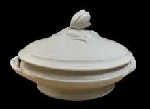Tulip | Ridgway, Bates, & Co. | Vegetable Tureen Base and Lid | Item | 001