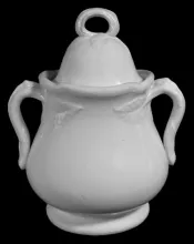 Lily Shape (Calla Lily) | W. Baker & Co. | Sugar Bowl with Lid | Item | 001